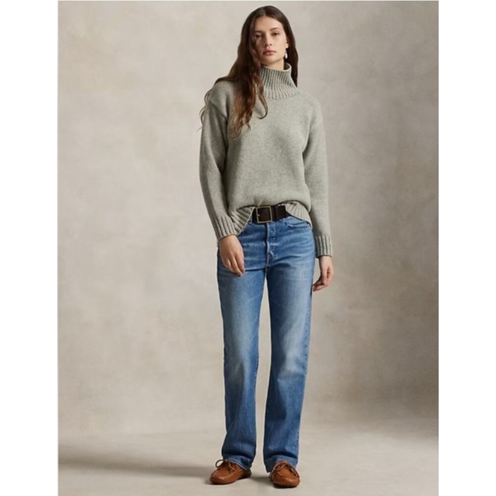 Polo Ralph Lauren Wool Cashmere *IN IVORY* Mockneck Sweater XXL